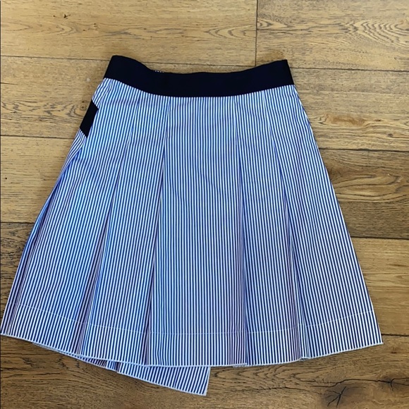 Rag & Bone Lenna Striped Cotton Silk Wrap Skirt 00 - Picture 11 of 12